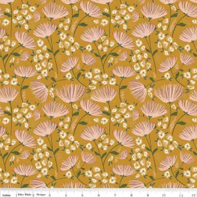 Blush n' Butterscotch by Simple Simon and Company for Riley Blake Designs - Main Butterscotch - C15590-BUTTERSCOTCH- Sold in 1/2 yard increments