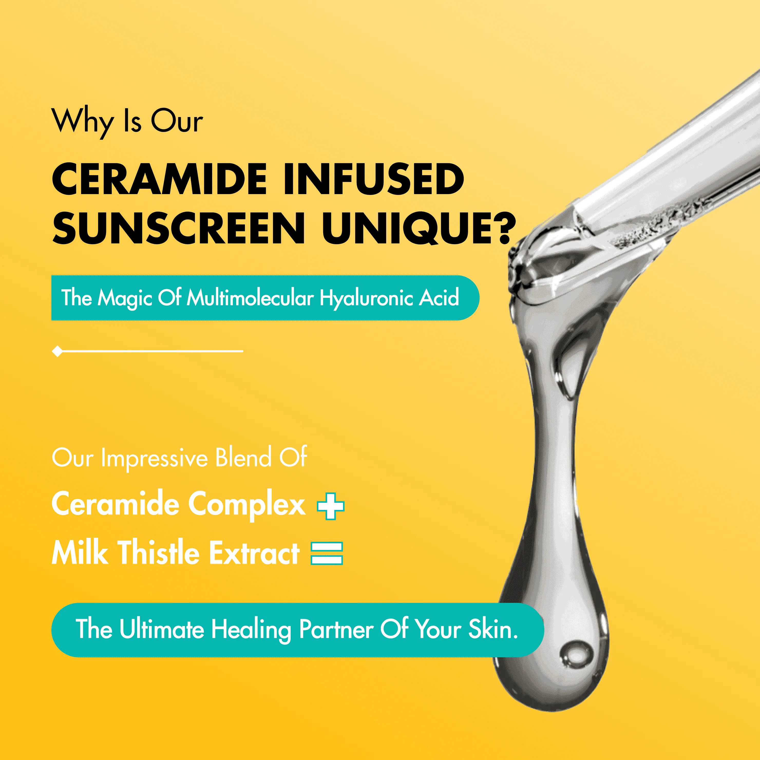 Ceramide Sunscreen | Dewy & Lightweight | SPF50 PA     | Oil-Free