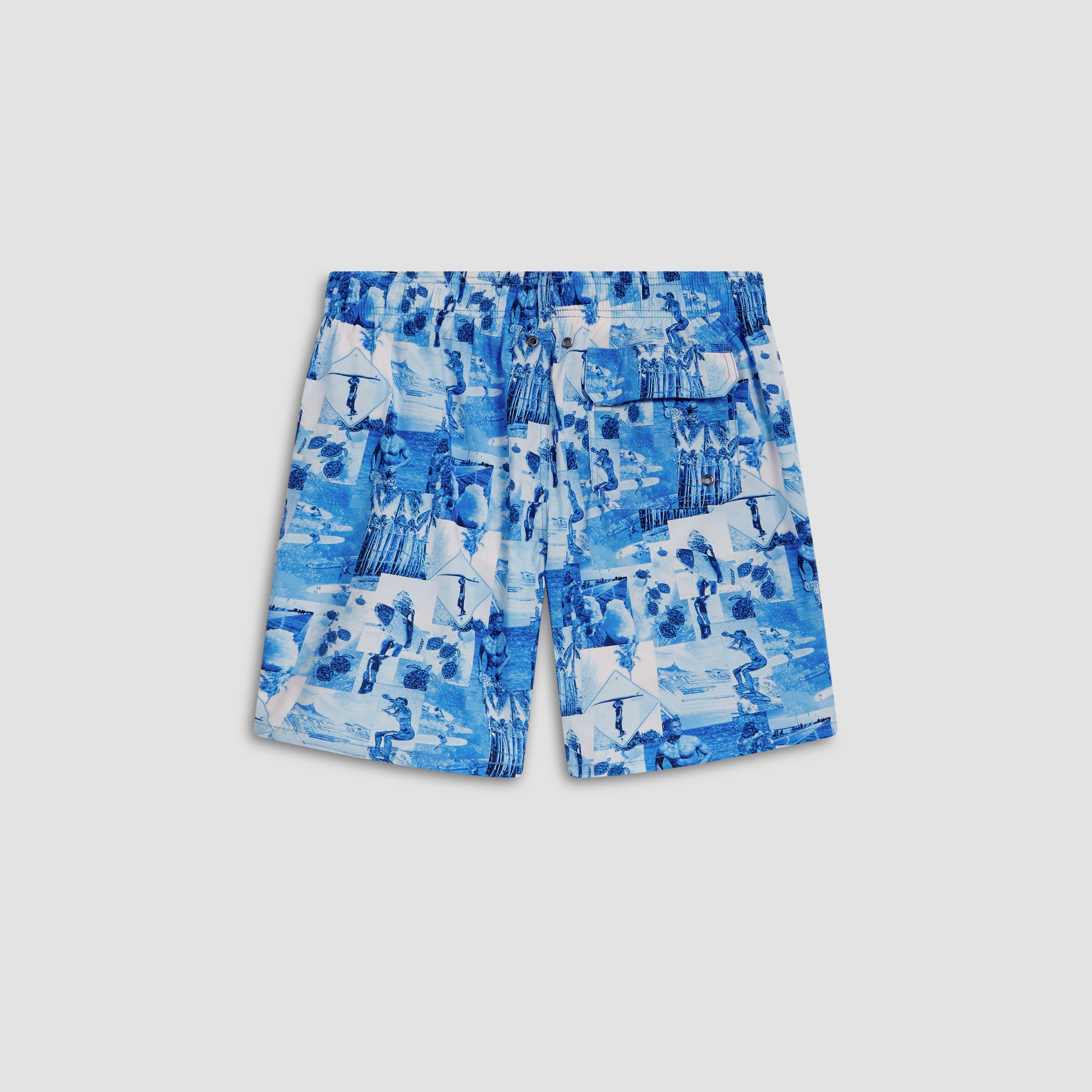 Cosmo Photo Collage Swim Trunks