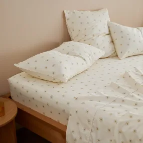 Eden Cotton - Daisy Print Bed Sheets