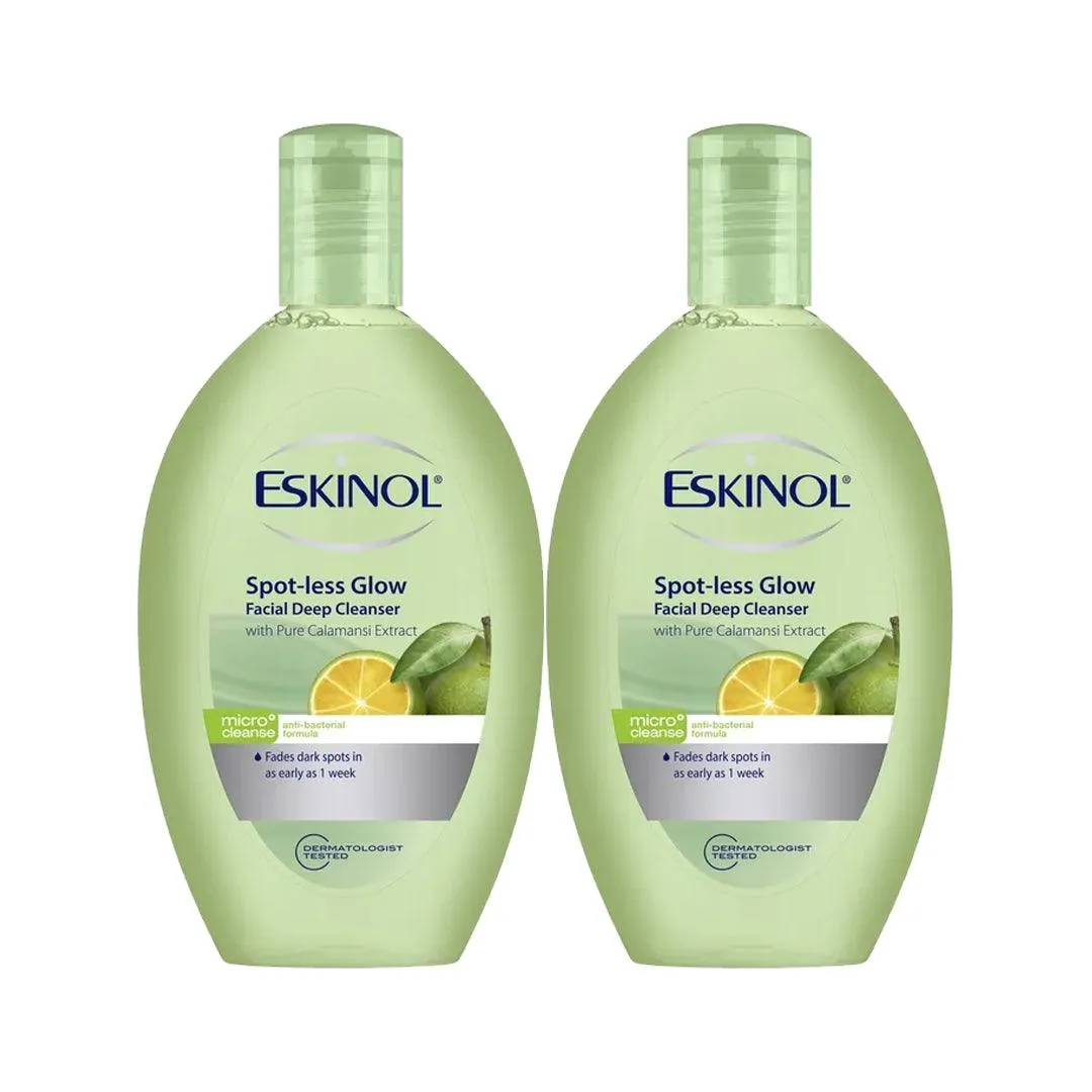 Eskinol Naturals Calamansi - Facial Cleanser 225ml × 2 Pcs (Offer)