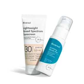 Glycolic Peel   Sunscreen Duo