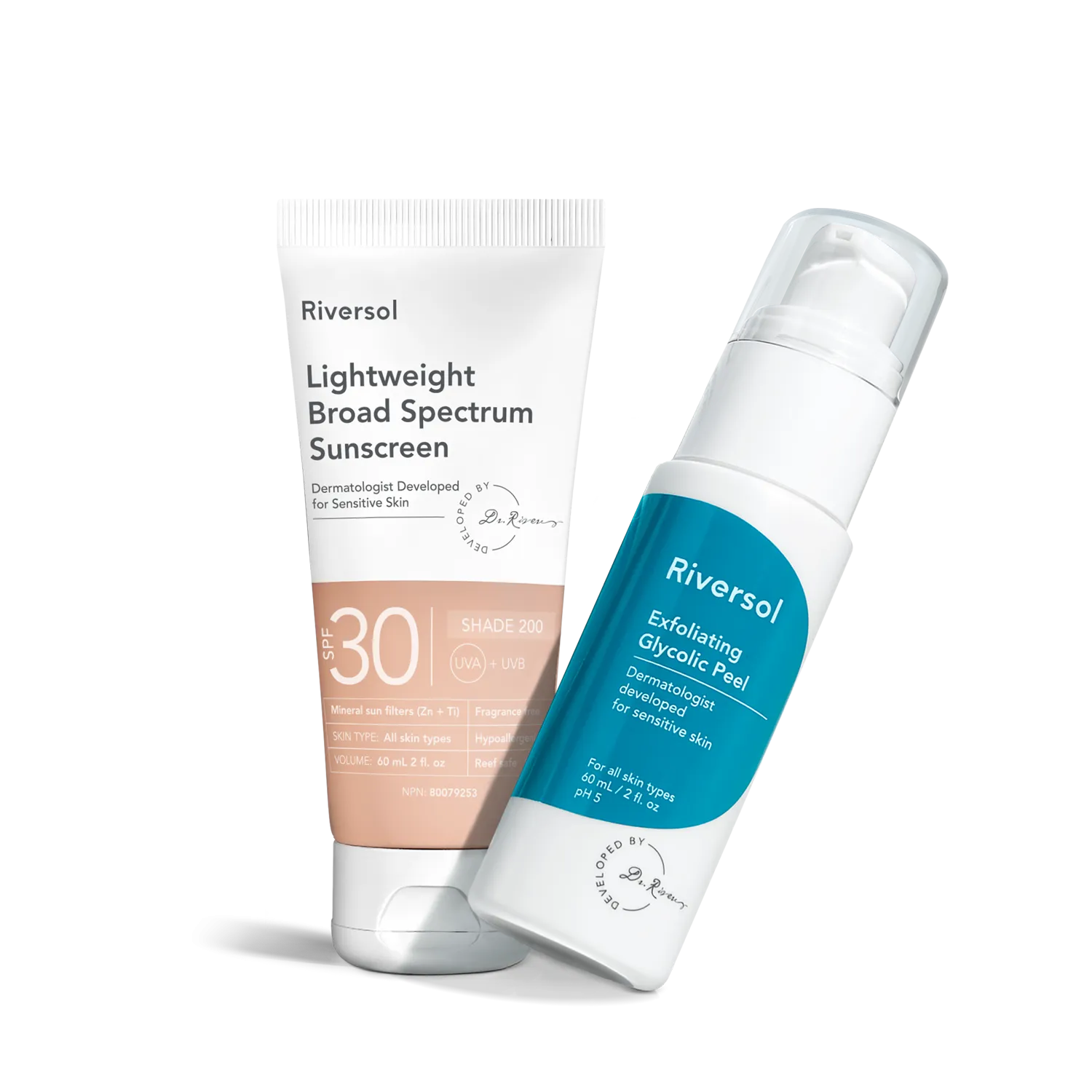 Glycolic Peel   Sunscreen Duo