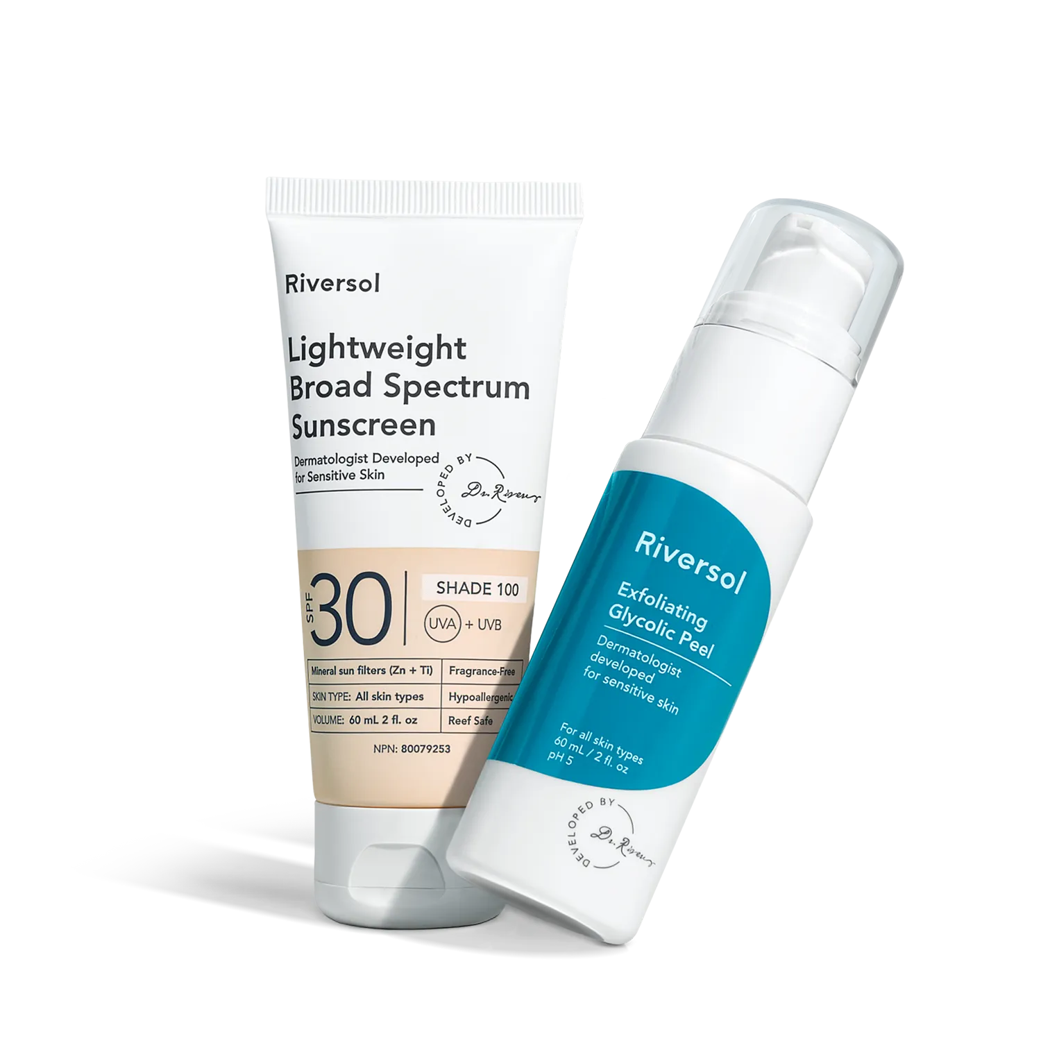 Glycolic Peel   Sunscreen Duo