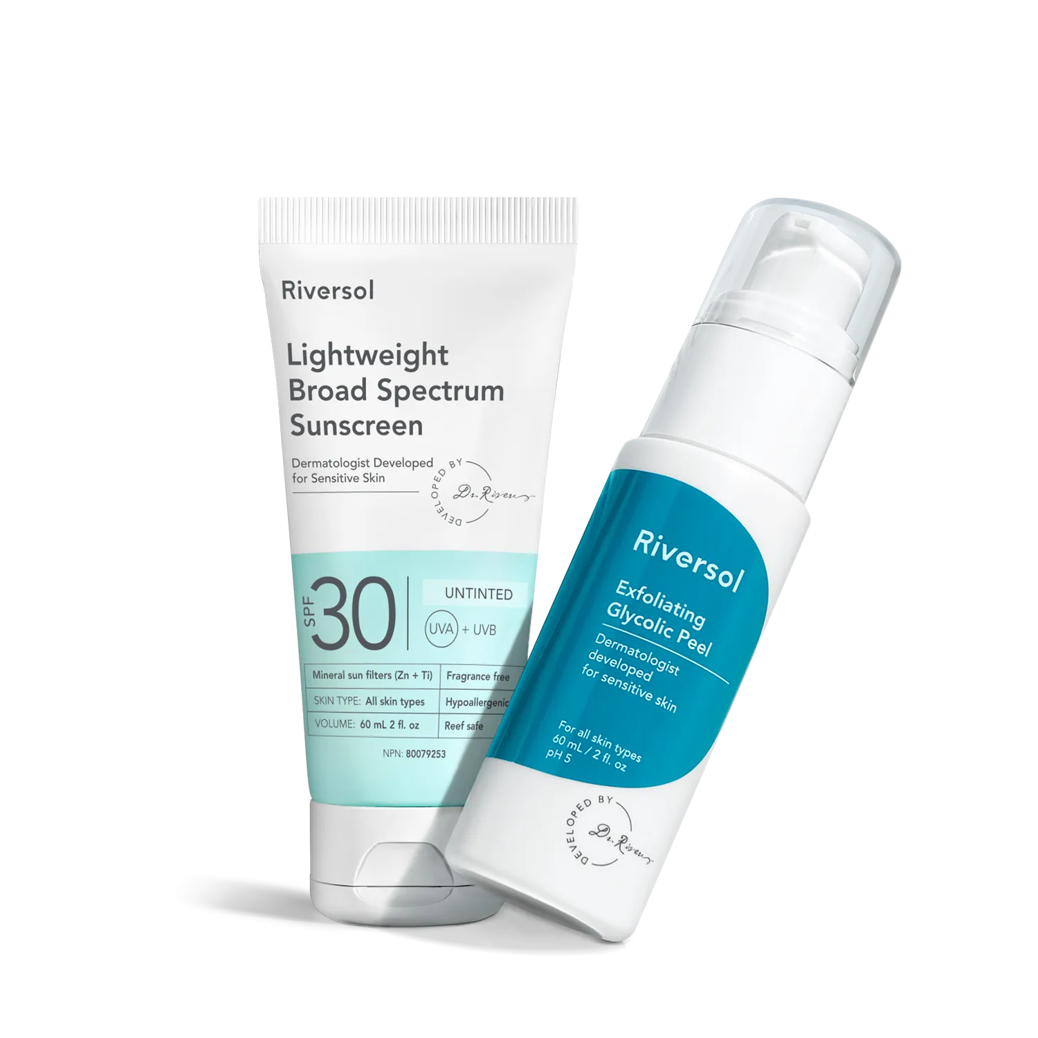 Glycolic Peel   Sunscreen Duo