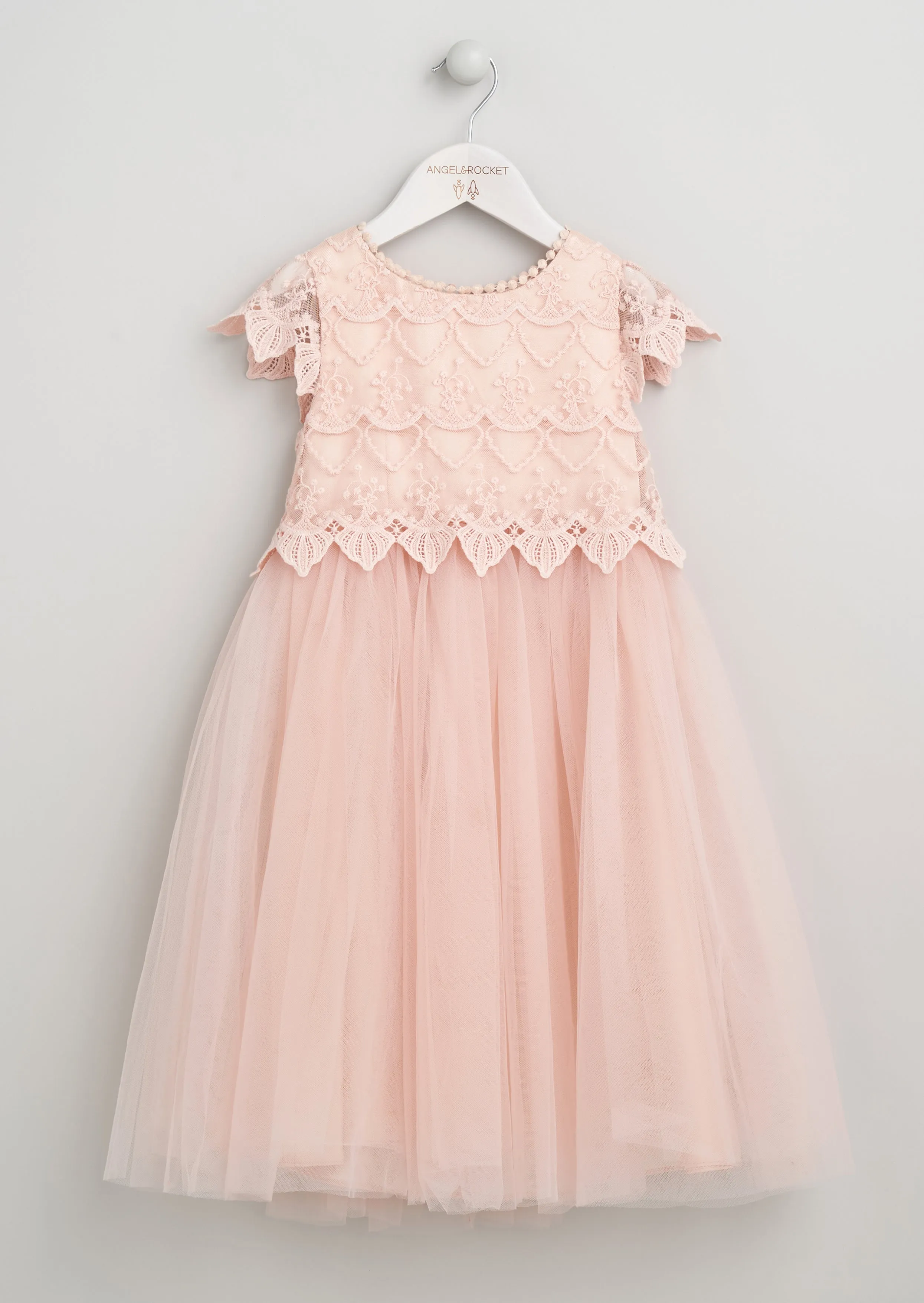 Lucy Lace Bodice Dress - Blush